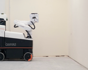 Canvas drywall robot